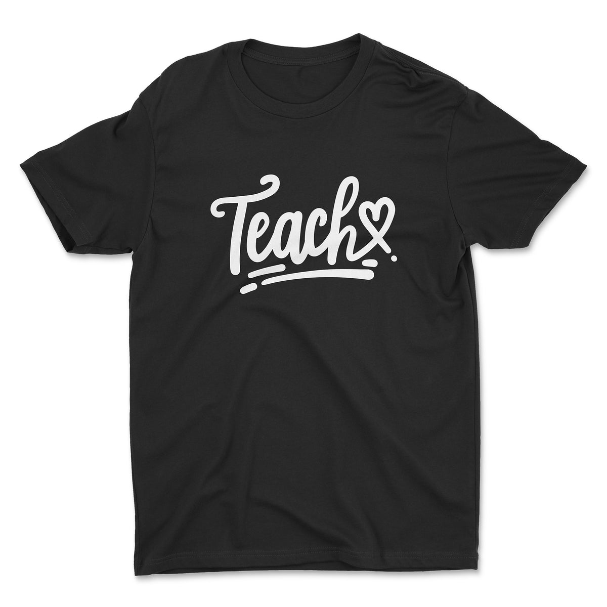Teach w/ Heart Tee - Black